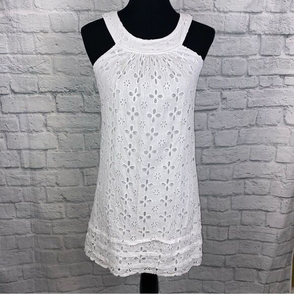 Jodi Kristopher cutout pattern sleeveless top sz 3 junior - Picture 1 of 11
